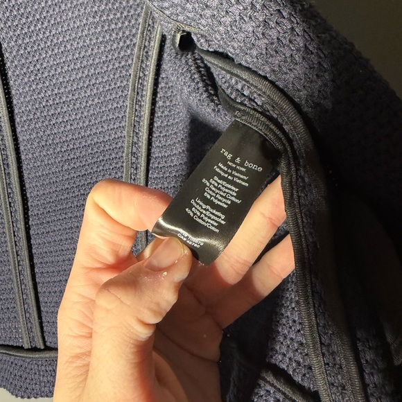 Rag & Bone Elle Tweed Blazer in Navy Size 6 - Picture 5 of 6